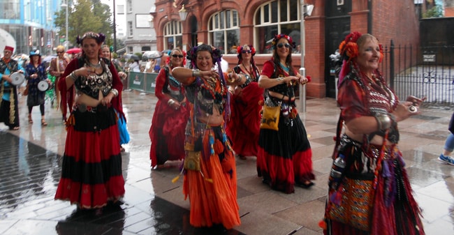 Tribal bellydance parade